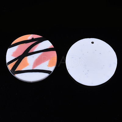 Handmade Polymer Clay Pendants CLAY-N010-023-01-1