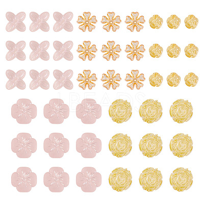 104Pcs 5 Styles Acrylic Beads OACR-TA0004-52-1