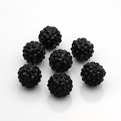 Resin Rhinestone Beads RESI-S258-16mm-SS4-1
