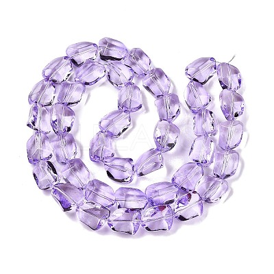 Electroplate Glass Beads Strands EGLA-N012-05B-1