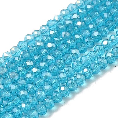 Electroplate Glass Beads Strands LS-EGLA-D020-3x2mm-41-1