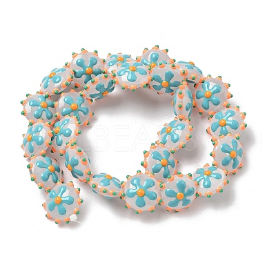 Baking Paint Glass Enamel Beads LAMP-S080-03G-1
