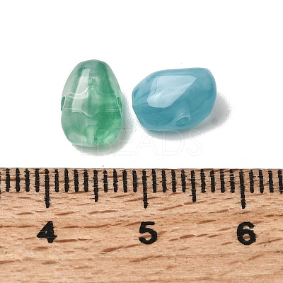 Opaque Acrylic Imitation Gemstone Beads OACR-G061-04-1