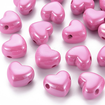 Opaque Acrylic European Beads MACR-S372-03B-26-1
