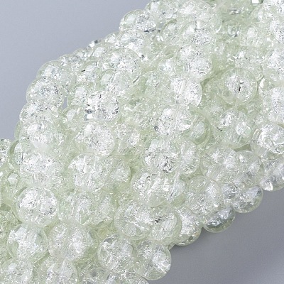 8MM Clear Crackle Glass Round Beads Strands for DIY Jewelry X-CCG-Q001-8mm-01-1
