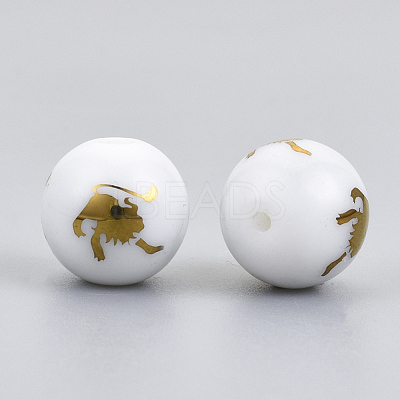 Electroplate Glass Beads EGLA-S178-11J-02-1