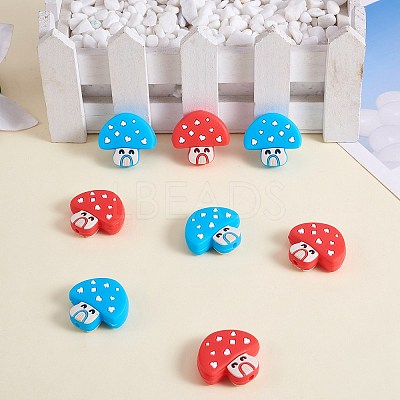 10Pcs 2 Colors Silicone Beads JX772A-1
