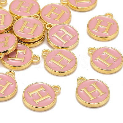 Golden Plated Alloy Enamel Charms LS-ENAM-S118-07H-1