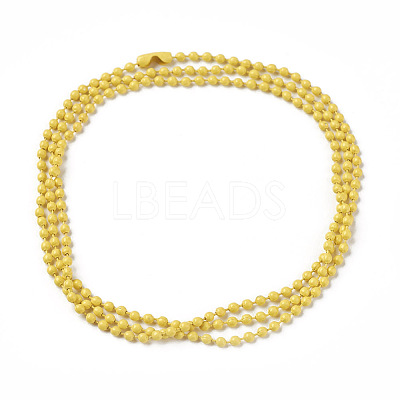 Iron Ball Bead Chains CH-E002-2.4mm-Y10A-1
