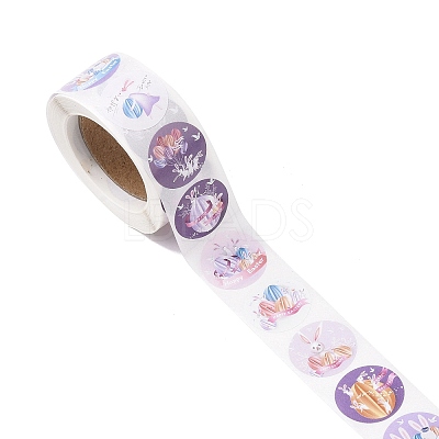 8 Patterns Easter Theme Self Adhesive Paper Sticker Rolls X1-DIY-C060-03F-1