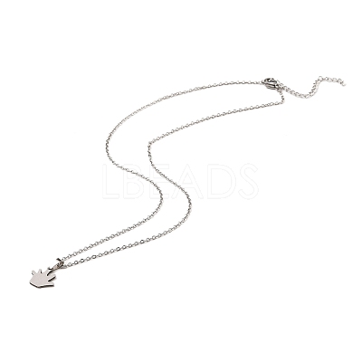 Non-Tarnish Stainless Steel Pendants Necklaces NJEW-K267-01F-P-1