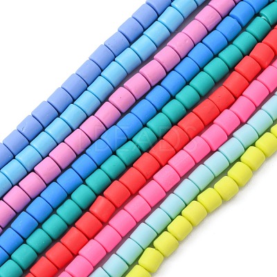 Handmade Polymer Clay Beads Strands CLAY-ZX006-01-M-1