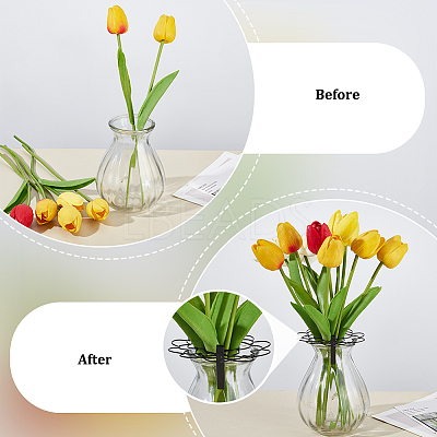 3Pcs 201 Stainless Steel Flower Arrangement Insert Lids DIY-UN0005-92B-1
