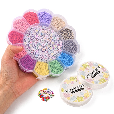 DIY Letter Bracelet Making Kit DIY-YW0002-18-0.7MM-1