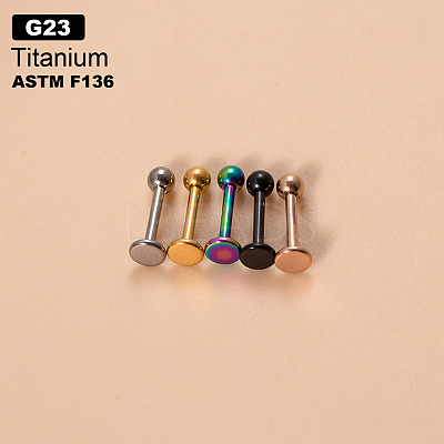 G23 Titanium Round Ball Internally Threaded Labrets WGFD71D-19-1