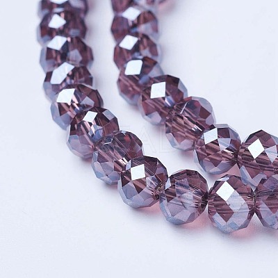 Electroplate Glass Beads Strands EGLA-A034-T6mm-A05-1