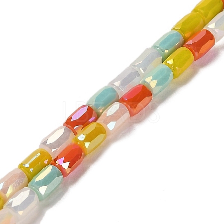 Electroplate Glass Beads Strands EGLA-D030-08G-1