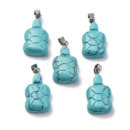 Synthetic Turquoise Pendants G-B127-06P-01-1