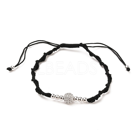 Adjustable Nylon Thread Braided Bead Bracelets BJEW-JB05553-02-1