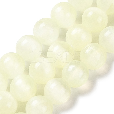 Natural Selenite Beads Strands G-C142-01A-05-1