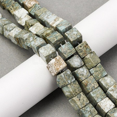 Natural Variscite Beads Strands G-B155-C05-8x8mm-1