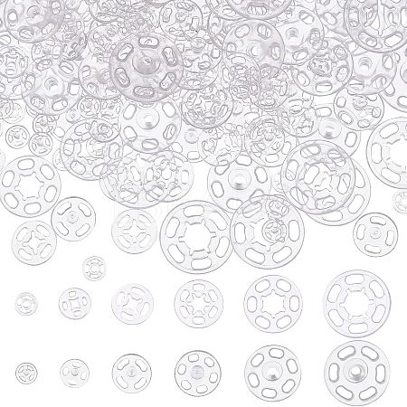 180 Sets 6 Style Sewing Snap Button AJEW-NB0003-47-1
