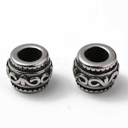 304 Stainless Steel European Beads STAS-Z015-26AS-1
