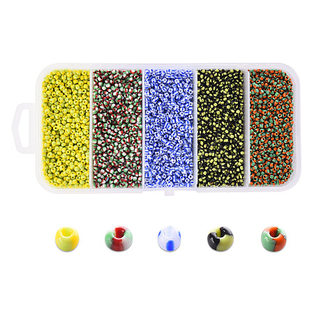 12/0 Opaque Colours Seep Glass Beads SEED-YW0001-09C-1