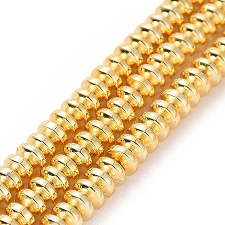 Electroplate Non-magnetic Synthetic Hematite Beads Strands G-L485-04B-G-1