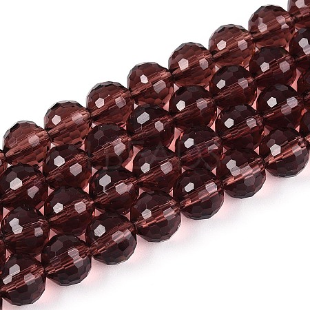 Transparent Glass Bead Strands GLAA-R095-10mm-35-1