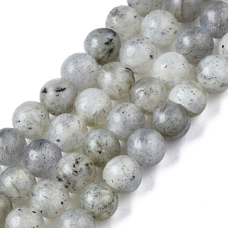 Natural Labradorite Round Beads Strands G-S158-4mm-1