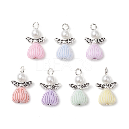 Acrylic Alloy Pendants PALLOY-JF03798-1