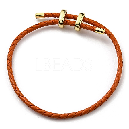 Leather Braided Cord Bracelets BJEW-G675-06G-14-1