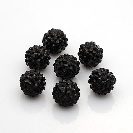 Resin Rhinestone Beads RESI-S258-16mm-SS4-1