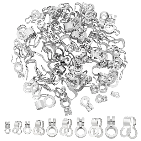  150Pcs 5 Style 304 Stainless Steel Ball Chain Connectors STAS-NB0001-73-1