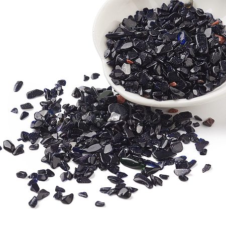 Synthetic Blue Goldstone  Beads X-G-O103-25-1