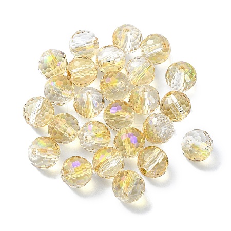 AB Color Plated Glass Beads EGLA-P059-02A-AB18-1