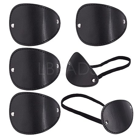 Gorgecraft Imitation Leather Single Eye Masks FIND-GF0003-56-1