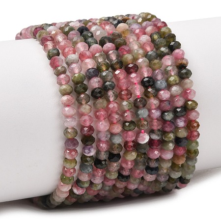 Natural Multicolor Tourmaline Beads Strands G-D110-E02-06-1