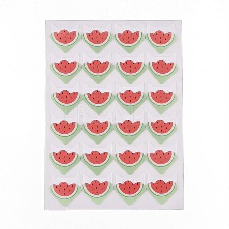 Cute Watermelon Pattern Photo Corner Self-Adhesive Stickers DIY-K016-B02-1