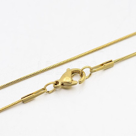 Herringbone Chain Necklace for Men NJEW-A288B-0.8-G-1