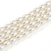 Baking Paint Pearlized Glass Pearl Bead Strands HY-T002-01C-02-3