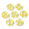 Resin Buttons BUTT-N017-01G-2