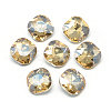 Pointed Back Glass Rhinestone Cabochons RGLA-T032-12x12mm-09-1