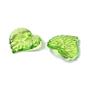Green Transparent Acrylic Leaf Pendants for Chunky Necklace Jewelry X-DBLA410-9-9