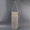 Cotton Cord Macrame Woven Wall Hanging HJEW-C010-10-2