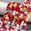 Opaque Solid Color Imitation Jade Glass Beads Strands GLAA-F029-P4mm-D16-4