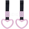 2Pcs ABS Plastic Heart Rear Bumper Warning Handle Ring HJEW-SP0001-49A-1