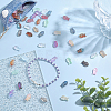 110Pcs 22 Colors Transparent Glass Beads GLAA-ME0001-35-5