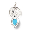 Natural & Synthetic Gemstone Big Pendants G-G855-05P-4